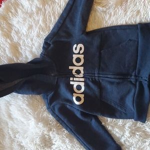 18mo Adidas blue zip hoodie